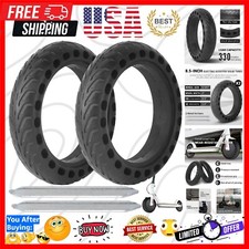 8.5 x 2 Electric Scooter Solid Tires - Honeycomb Shock Absorption System