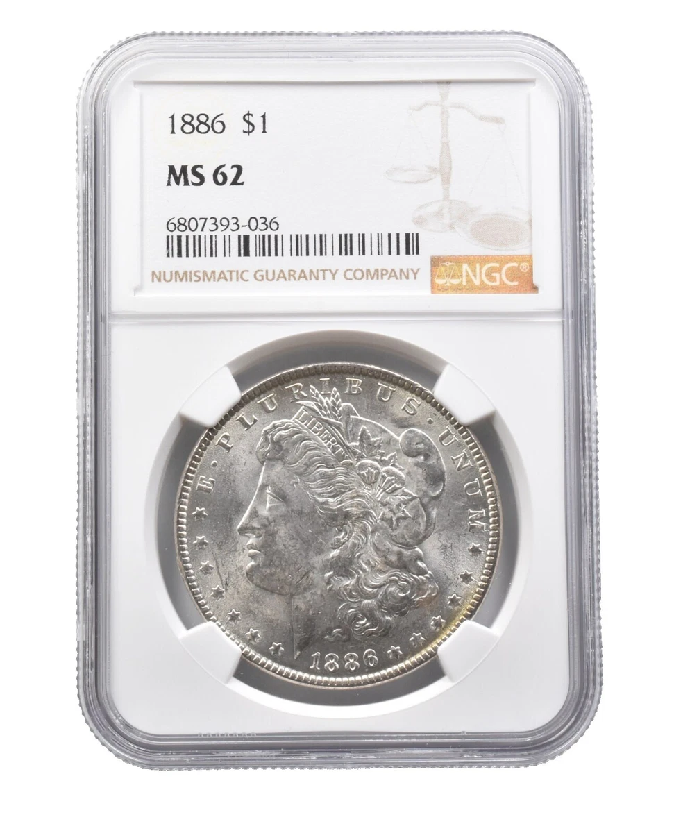 アメリカ　モルガンダラー銀貨1886 MS-62 PCGS アメリカ モルガンダラー銀貨1886 MS-62 PCGS | GoldSilverJapan