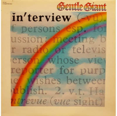 Gentle Giant Interview Vinyl 1980 Capitol Pressing RARE Used/Like New 