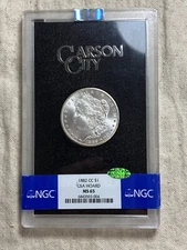 1882 CC Carson City Morgan Silver Dollar GSA Hardpack NGC MS65 CAC Approved