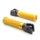 Gold POLE Riser Front Foot Pegs For GSX-S1000 15 16 17 18 19 20 21 22