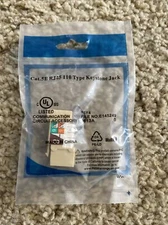 CNAweb Cat6 RJ45 Punchdown Keystone Network Jack, 110 Style, Ivory 13 Count