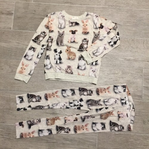 Pigiama Completo Gatti H\u0026M Bambina 4-6 Anni Perfette Condizioni | eBay