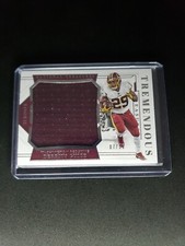  2018 National Treasures Tremendous RC Jersey #15 Derrius Guice /99 Player Worn