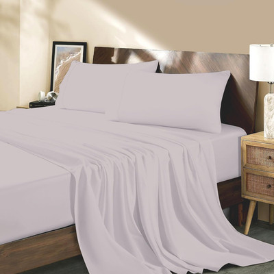 Luxury 100% Egyptian Cotton California King Sheet Set - Silver Grey