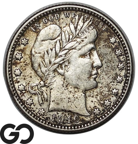 1916-D Barber Quarter, Final Year Issue