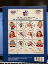 Canada Post 50th NHL All-Star Game Hockey Stamp Souvenir Sheet Mint NH 2000