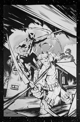 Inferno Girl Red Book Two #1 Daniel Bayliss Youngblood Team Up B&W Variant NM