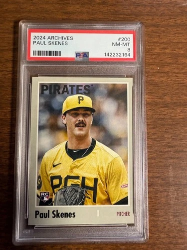 2024 Topps Archives Paul Skenes RC #200 PSA 8 NM-MT