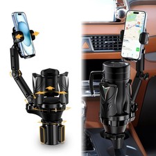 Phone Holders for Your Car, Adjustable Car Cup Holder Expander with Rubber Gr...