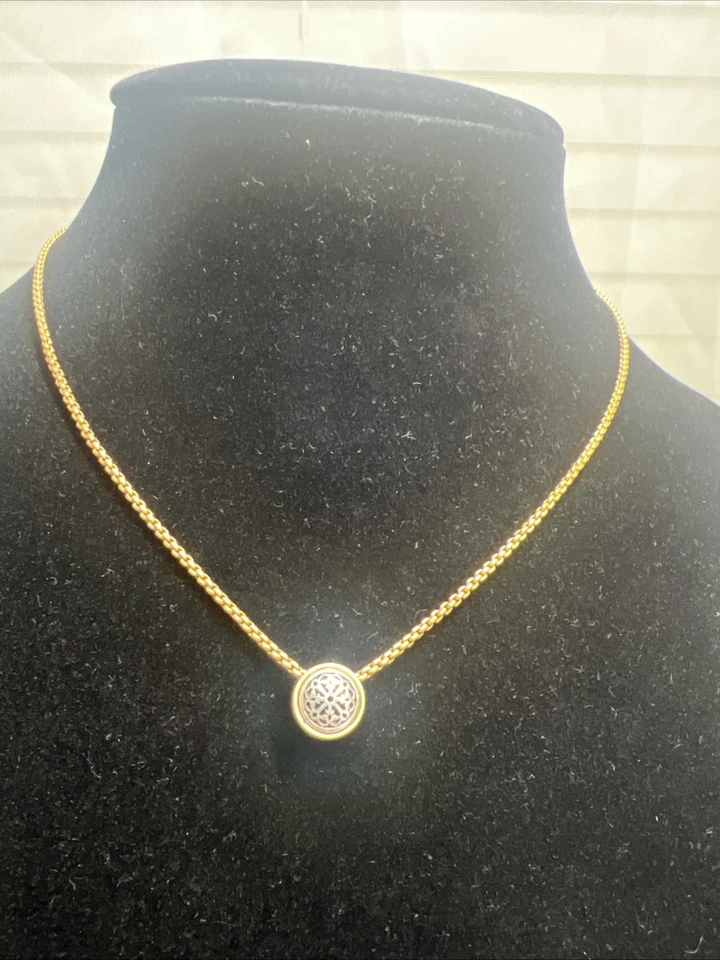 Brighton FERRARA Ferrara Dos Tonos Luce Collar Corto ESTILO - $78 Nuevo Foto 2 de 4