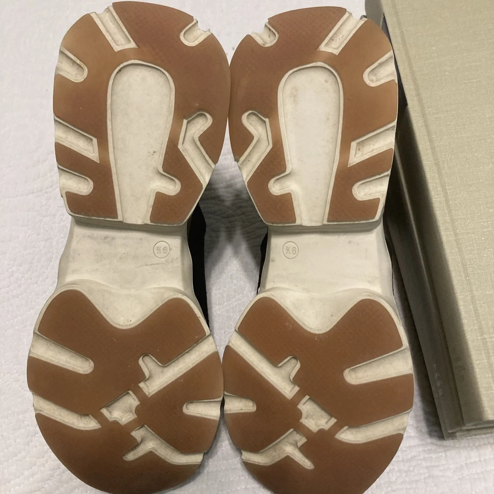 Botas al tobillo Chelsea de gamuza negras Aquatalia talla 9,5 suela gruesa para mujer Foto 3 de 3