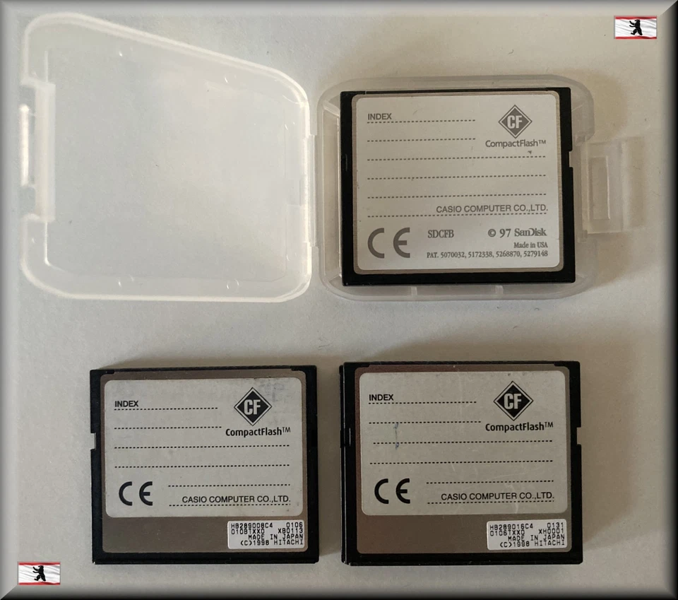 CASIO / Sandisk Compact Flash Card - 4MB / 8MB / 15MB / 16MB in Plastikbox - Image 2 of 2