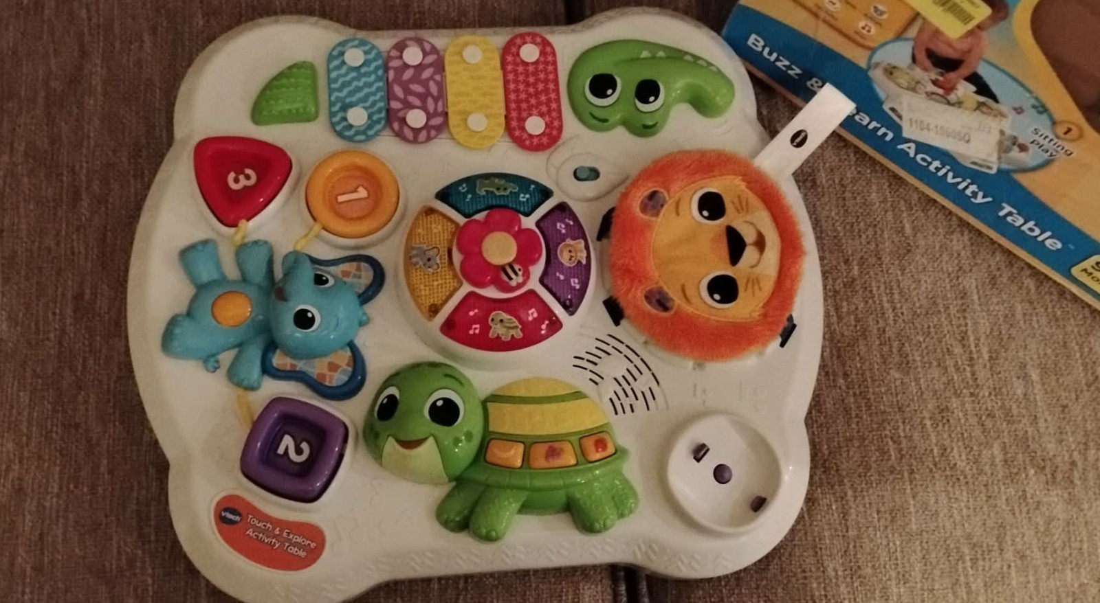 VTech Touch & Explore Activity Table Baby Center w/Animal Designs TESTED WORKS