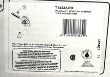 Delta T14432-RB Woodhurst Tub Shower Trim - Venetian Bronze NIOB