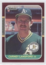 1987 Donruss Opening Day Box Set Carney Lansford #20 2k3