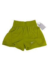 Nike Dri-FIT High-Waisted Training Shorts Girls M Green DX4965-308 New