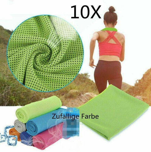 10X Cooling Towel Kühlhandtuch Cool Handtuch Sofort Kaltes Kühltuch Kühlhandtuch