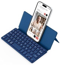CACOE Wireless Keyboard with Stand, Mini Keyboard for Cell Phone, Ultra-Slim ...