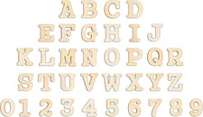 1.2 Inch 342 Pieces Small Wooden Letters and Numbers Crafts Unfinished Wood Alph