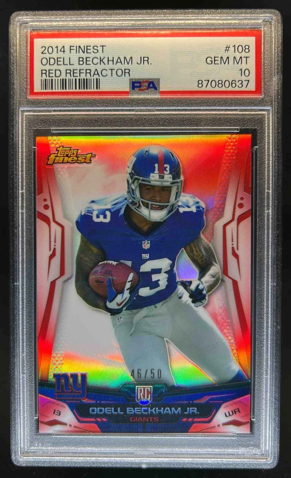 Odell Beckham Jr. Finest #108 Red Refractor