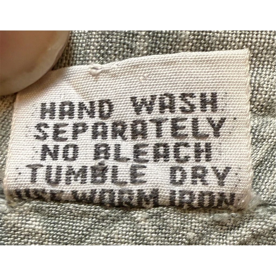 M.P.H. Colección Mujer Pradera 18 Gris Bordado Botón Delantero Falda De Colección Maxi Foto 4 de 4