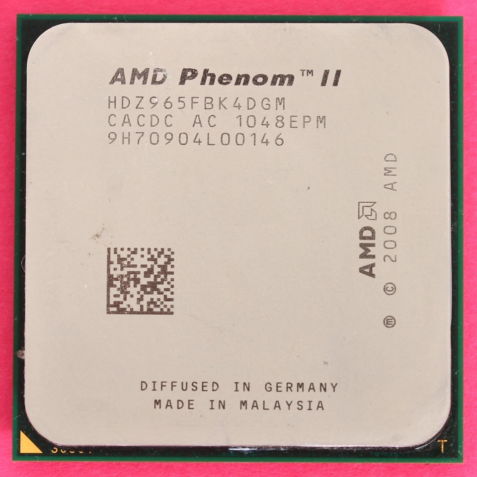 AMD Phenom II X4 965 Quad Core 3.4Ghz CPU Socket AM3 HDZ965FBK4DGM 125W BE - image 2 of 2