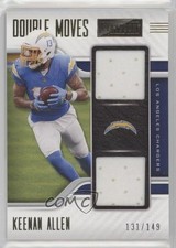2021 Panini Playbook Double Moves Relics Gold 131/149 Keenan Allen #DM-KAL 1i3m