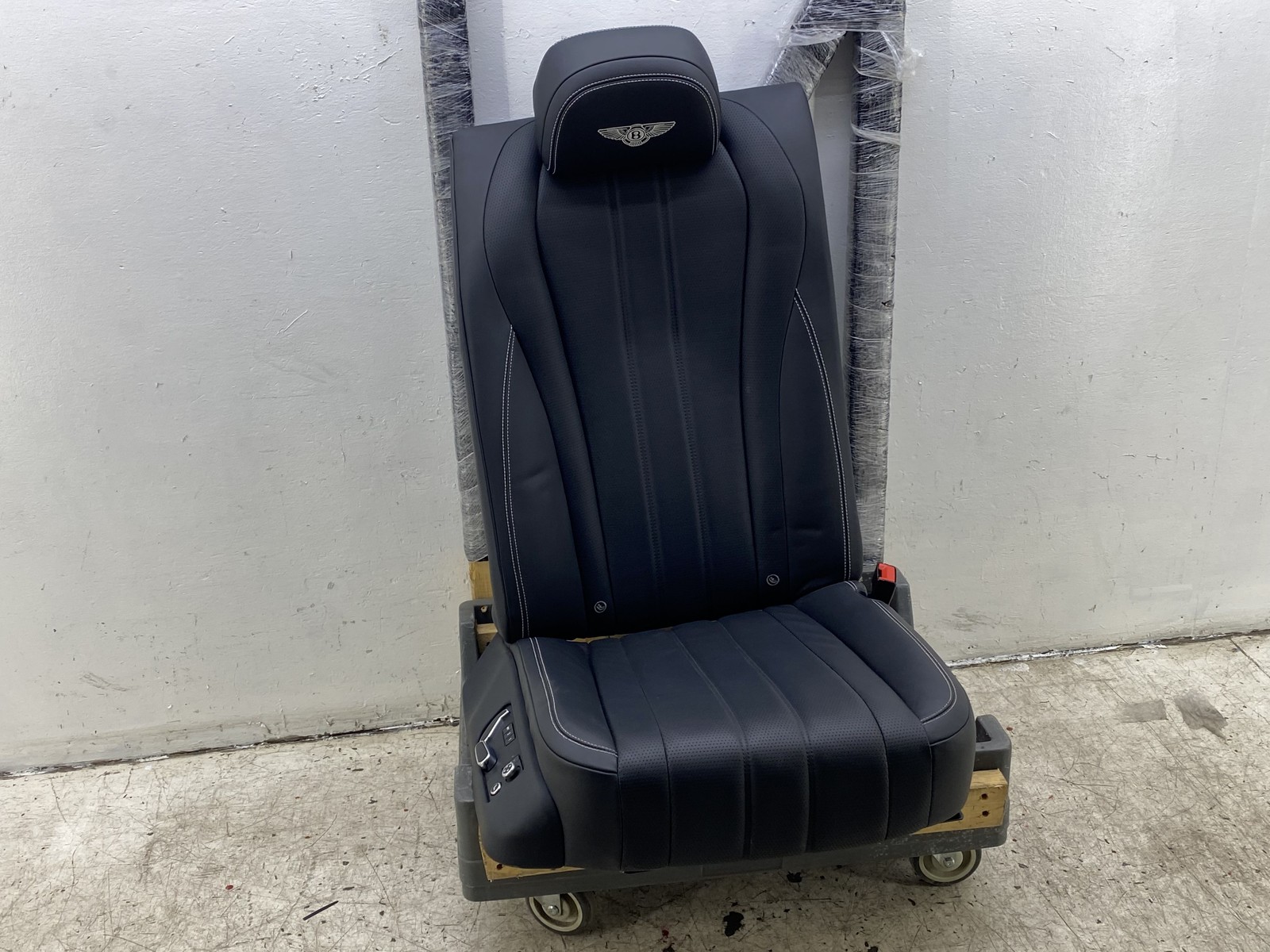 2013-2019 BENTLEY FLYING SPUR OEM REAR RIGHT SEAT W/ SWITCH BLACK LEATHER