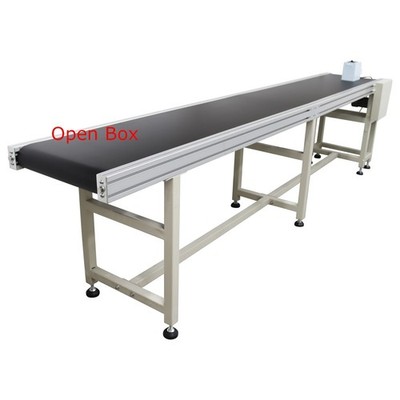 Open Box! Conveyor Belt Length:118'' Width: 11.8'' PVC Flat Belt Adjustable Speed