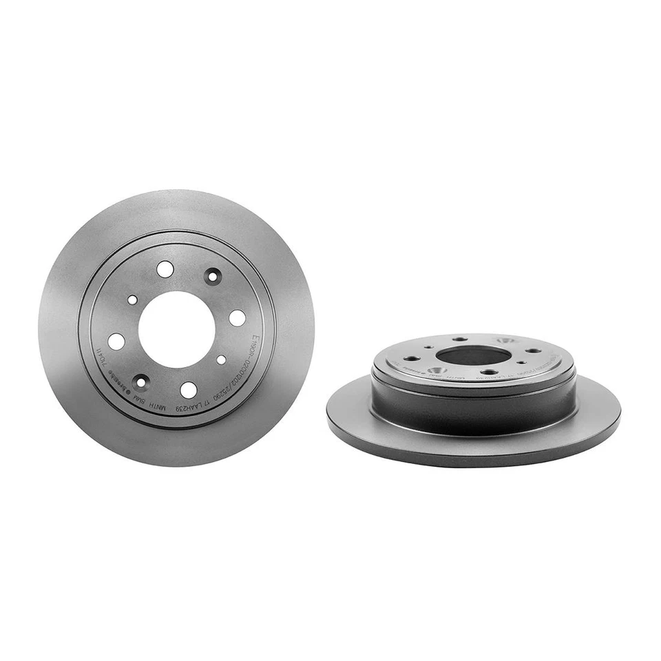 Подходит для задних тормозных дисков с покрытием 1990-1993 Acura Integra - Brembo Premium OE - Изображение 2 из 4