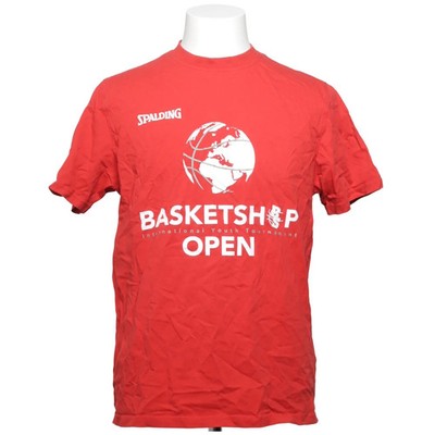 Spalding, T-shirt, Größe: M, Rot, Baumwolle, Print, Herren #D3F