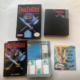 Final Fantasy 1 I Nintendo NES RPG Game Complete CIB Box Map Chart Manual lot ! 