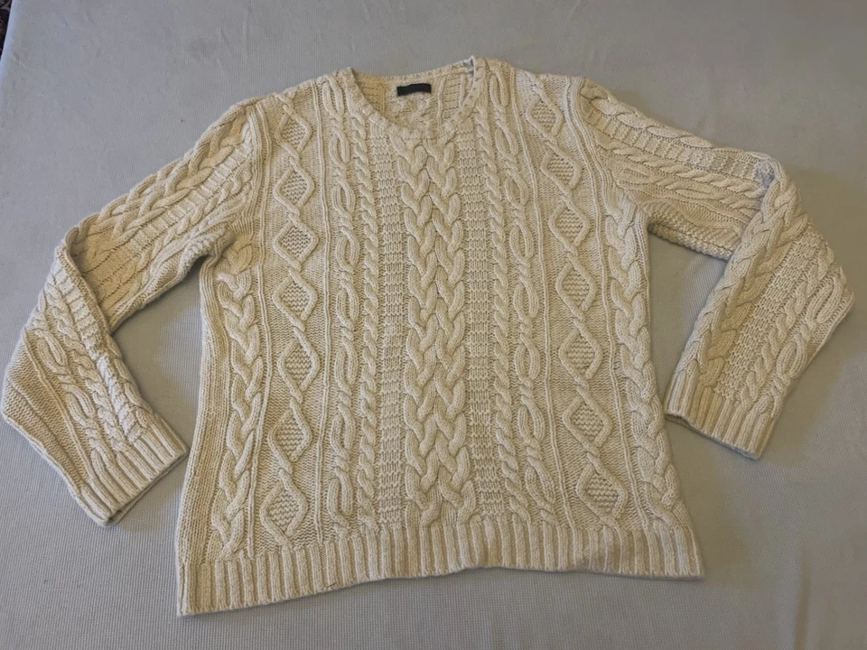 ASOS, Wool Blend-Chunky Cable Aran Knit-Crew Neck-Jumper. Size 2XL, 44/46”. VGC - Image 3 of 4