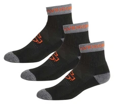Harley-Davidson Women's B&S Wicking Performance Riding Socks, Black - 3 Pairs
