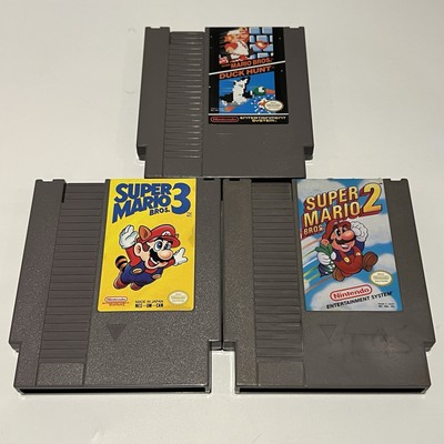 Super Mario Bros. 1 2 3 Duck Hunt (Nintendo NES) Cart Only Authentic Tested