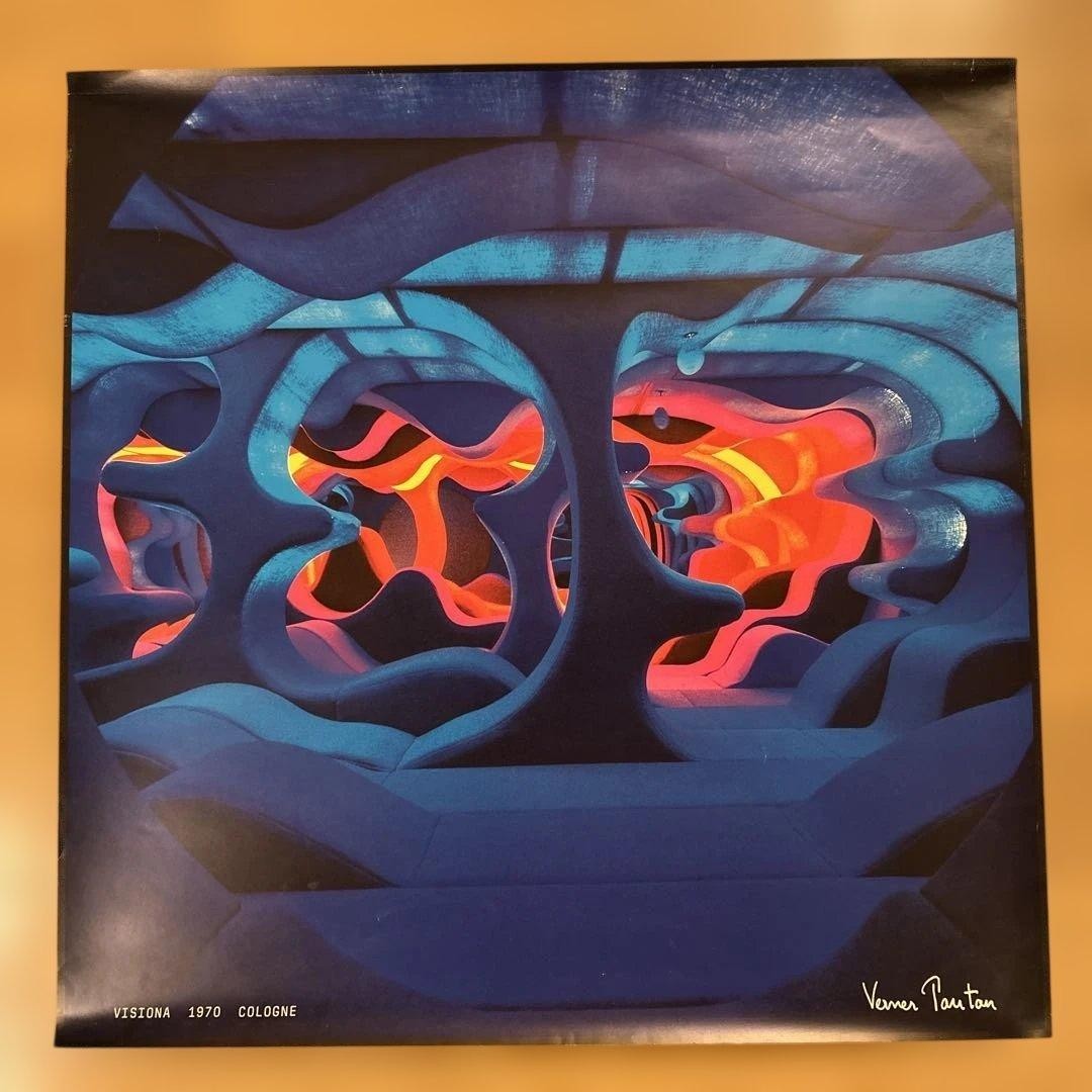 ヴェルナーパントン　ポスター　60cm X 60cm Verner Panton Poster 60cm x 60cm Mid-Century Modern Interior