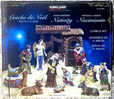 Kirkland Signature Christmas Nativity Scene Large 13 Piece Set