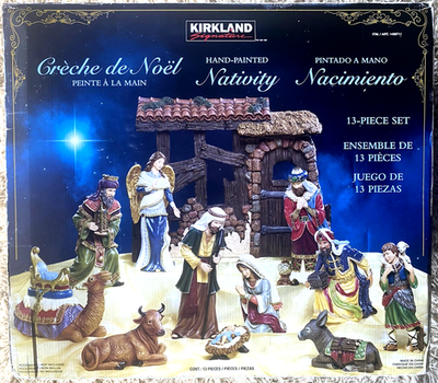 Kirkland Signature Christmas Nativity Scene Large 13 Piece Set