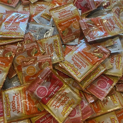 Emergen-C Vitamin C 1000 mg Immune & Energy Suppport 120 Pks 60 Cherry 60 Orange