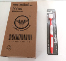 Box of 12 Toothbrush's Orange Made by Better Toothbrush UltraSoft
