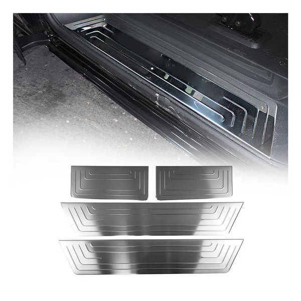 Einstiegsleisten TüRschweller FüR VW Caravelle T5 2003-2015 Edelstahl Chrom 4Tlg-image