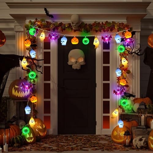 5-IN-1 Battery Operated Spooky Indoor Outdoor Halloween Decorations, Pumpkin - Picture 7 of 7