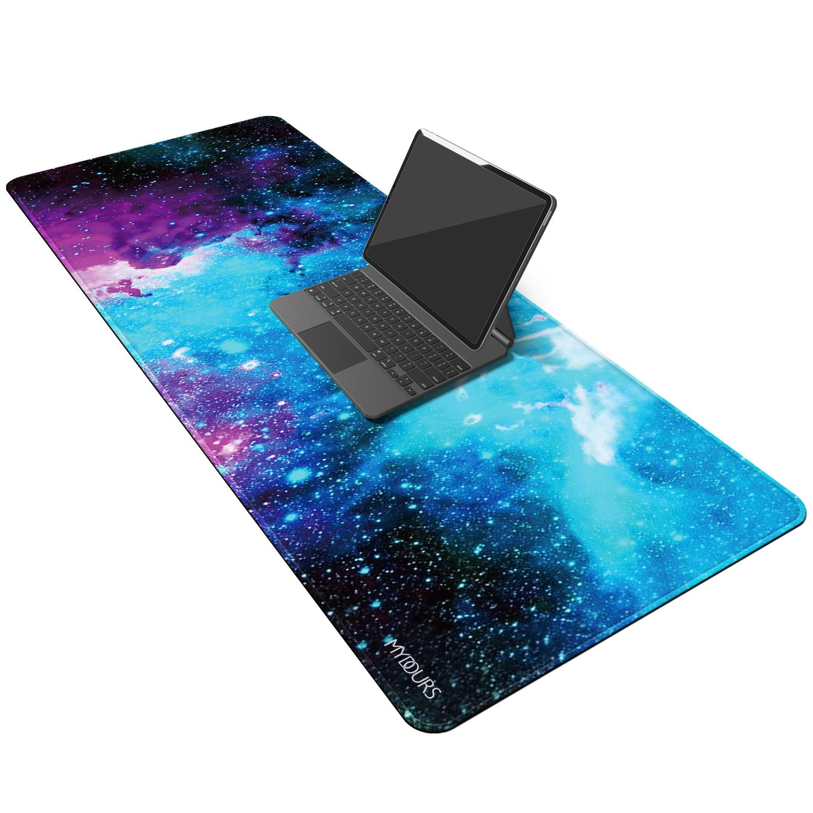 Tapis de Souris Gaming XL 100x40cm en Tissu Lycra Noir