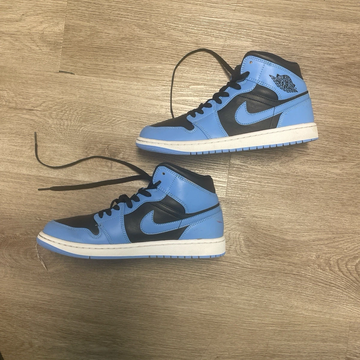 や*ぁ様 Nike Air Jordan 1 Mid \"University B Jordan 1 Mid University Blue Black | eBay