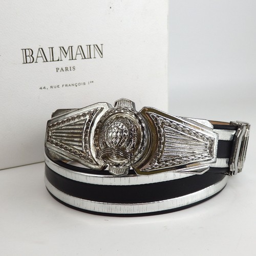 Authentic BALMAIN belt leather[Used]