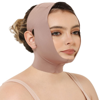 Curveez Face Toning Belt Post Surgery Lipo Compression Chin Strap For Women