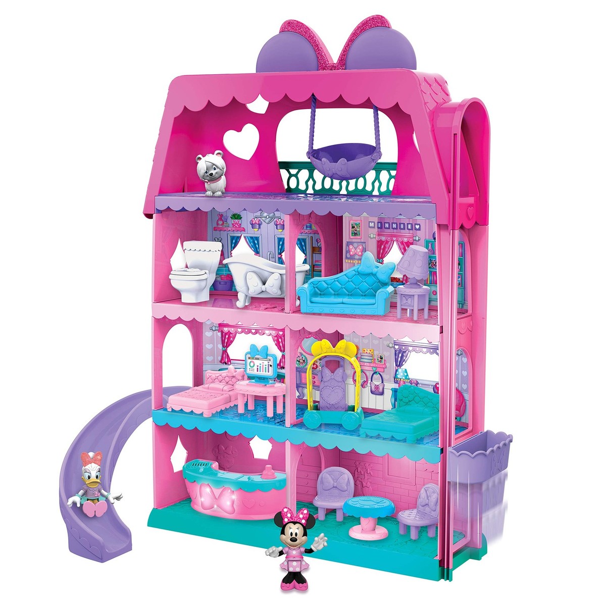 Disney Junior Minnie Mouse Bow Tel Hotel Playset 20 Piece with