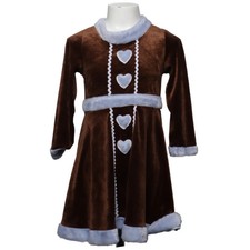 H&M, Weihnachtsbekleidung, Gr&ouml;&szlig;e: 110/116, Polyester, Braun/Wei&szlig;, Sonstiges #DPJ