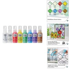 Plaid Gallery Glass Window Color Beginner Set 2-Ounce , 8-Pack GG8SET